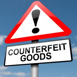 Counterfeit Warning Sign